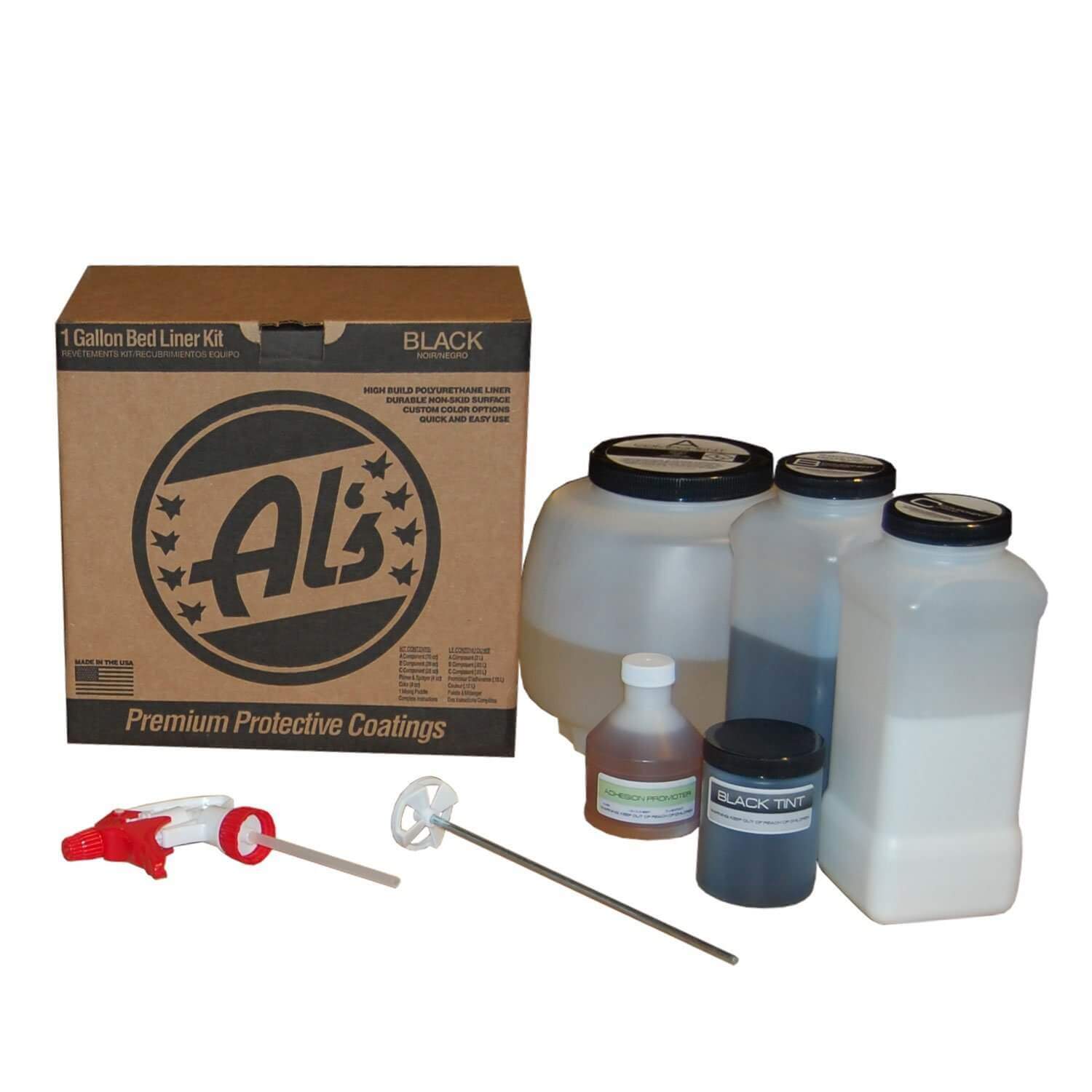 Al's Liner ALS-BL Black Premium DIY Polyurethane Liner Kit