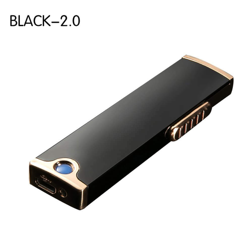 Boonfire MINI USB Rechargeable Double-sides Windproof Coil long battery life Slim Electronic Lighter Set