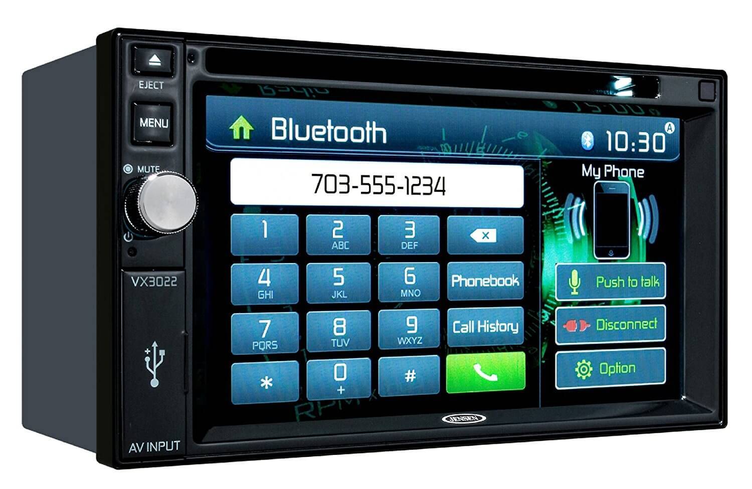 Jensen VX3022 6.2 inch LCD Multimedia Touch Screen Double Din Car Stereo