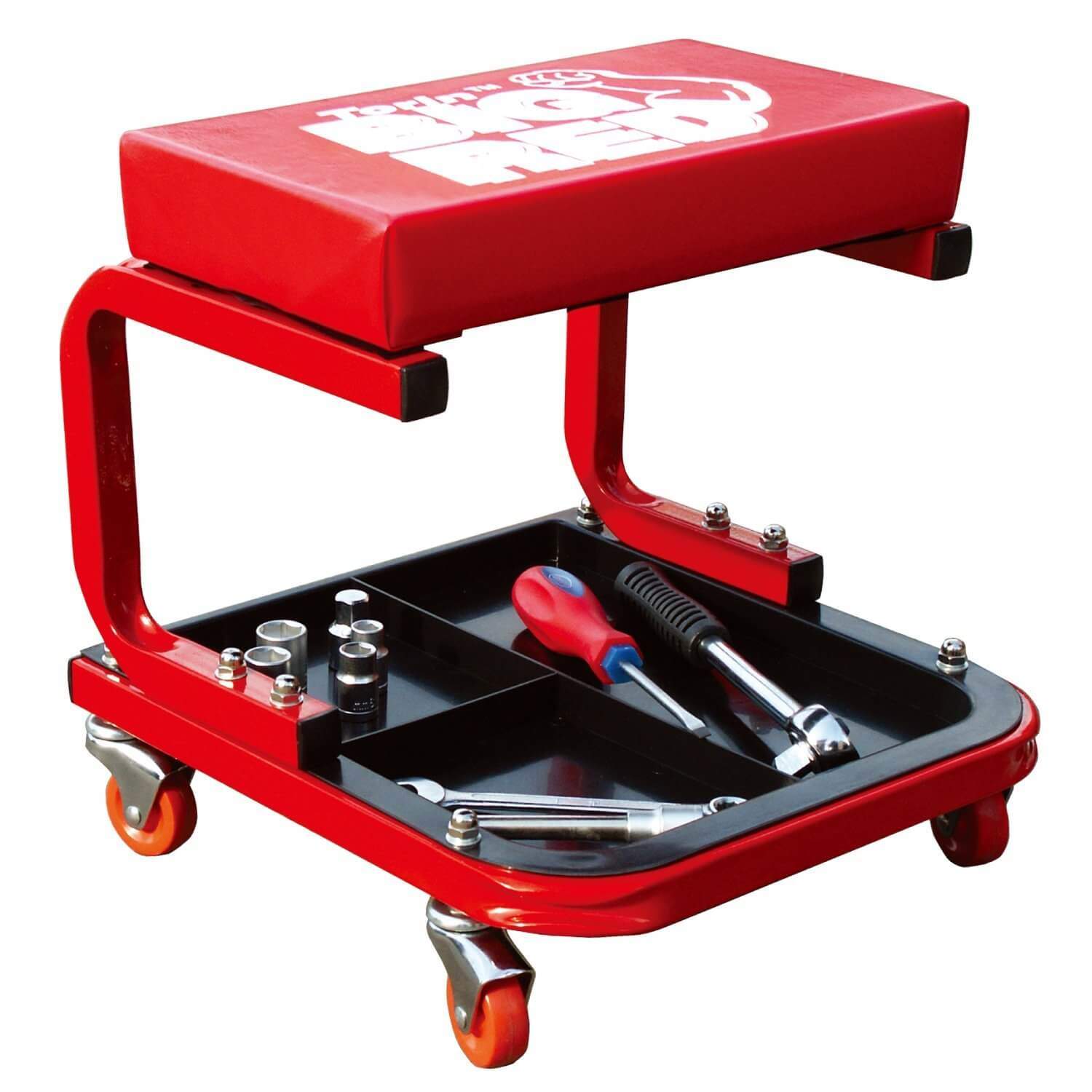 Torin TR6300 Red Rolling Creeper Garage/Shop Seat