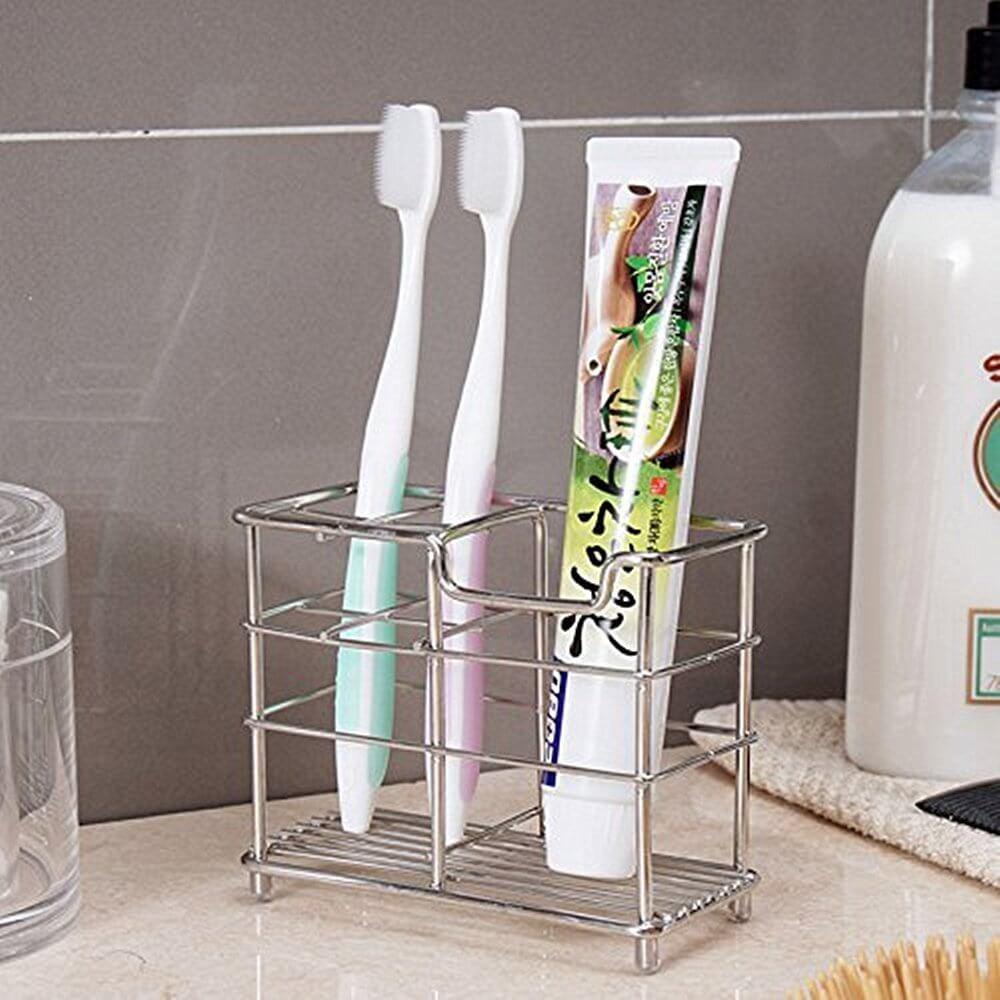 K-Steel Stainless Steel Stand Bathroom Toothbrush Toothpaste Holder