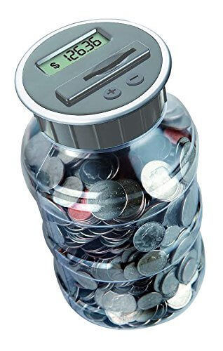 Digital Coin Bank Savings Jar by DE