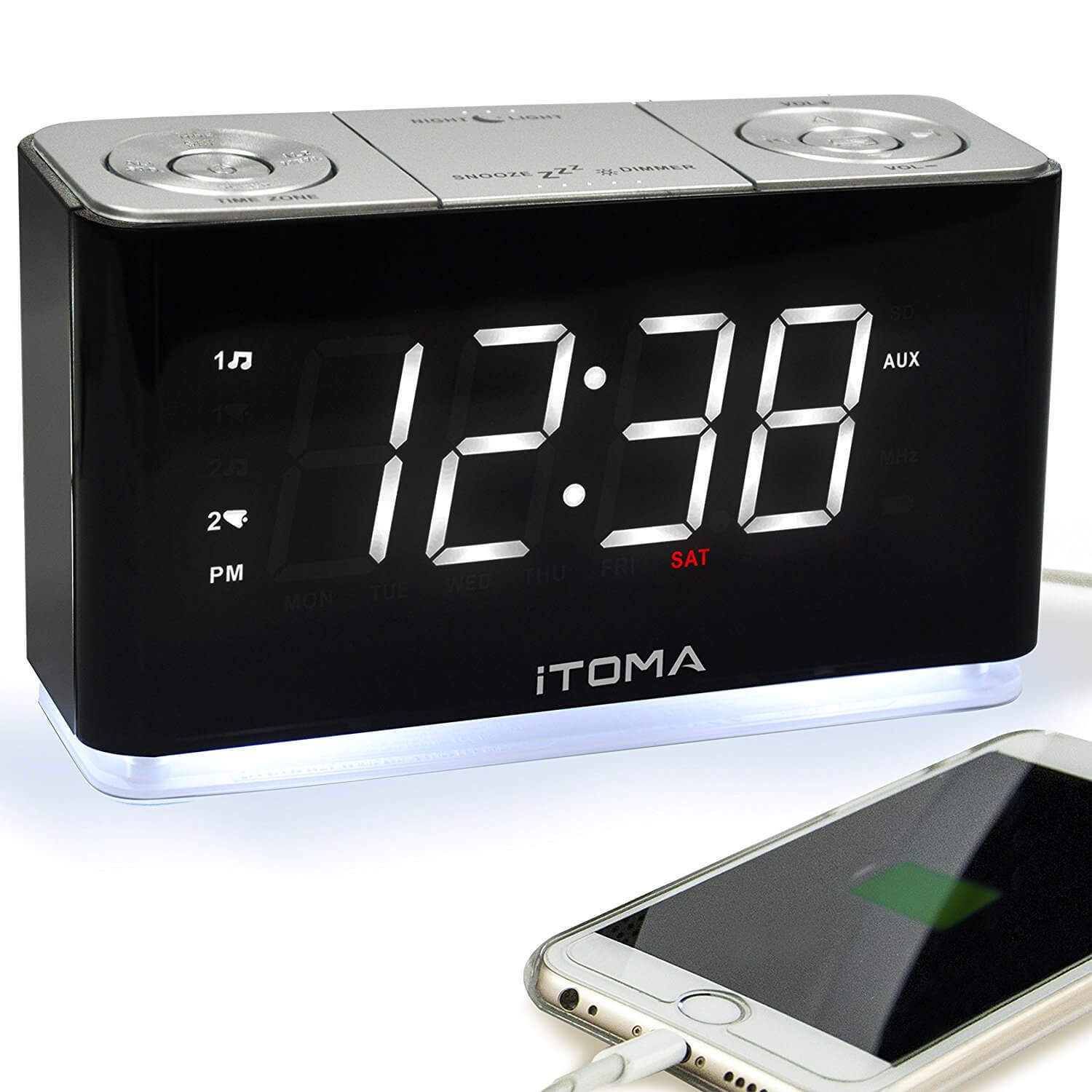iTOMA Alarm Clock Radio