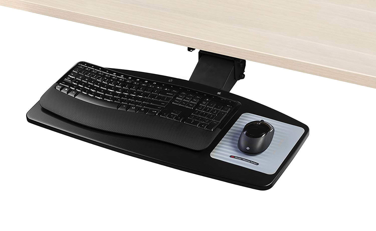 Knob Adjust Under Desk Keyboard Tray by NYCCO