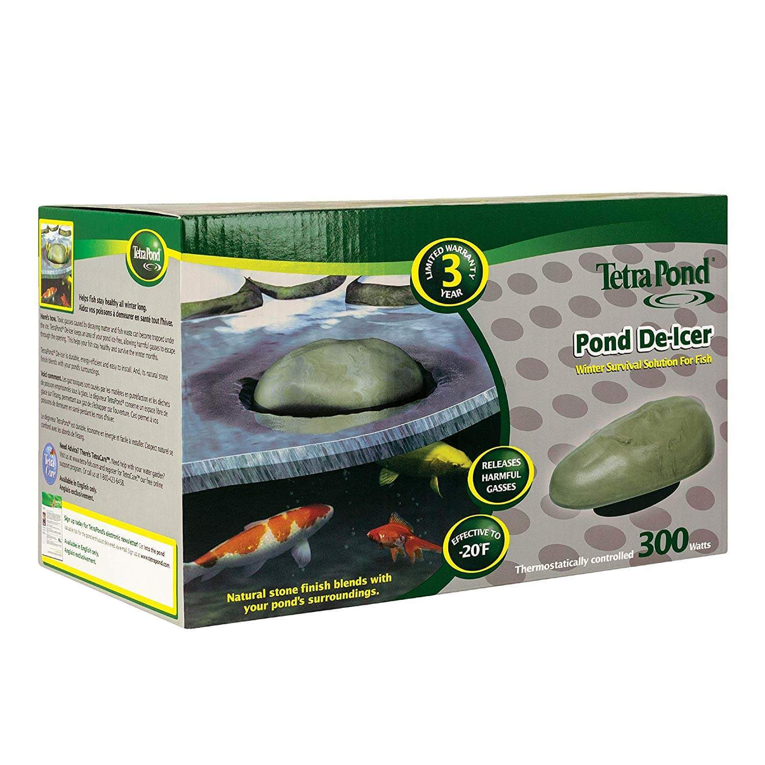 TetraPond Pond De-icer, Thermostatically Controlled
