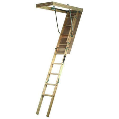 Louisville Ladder 22.5 by 54-Inch Wooden Attic Ladder
