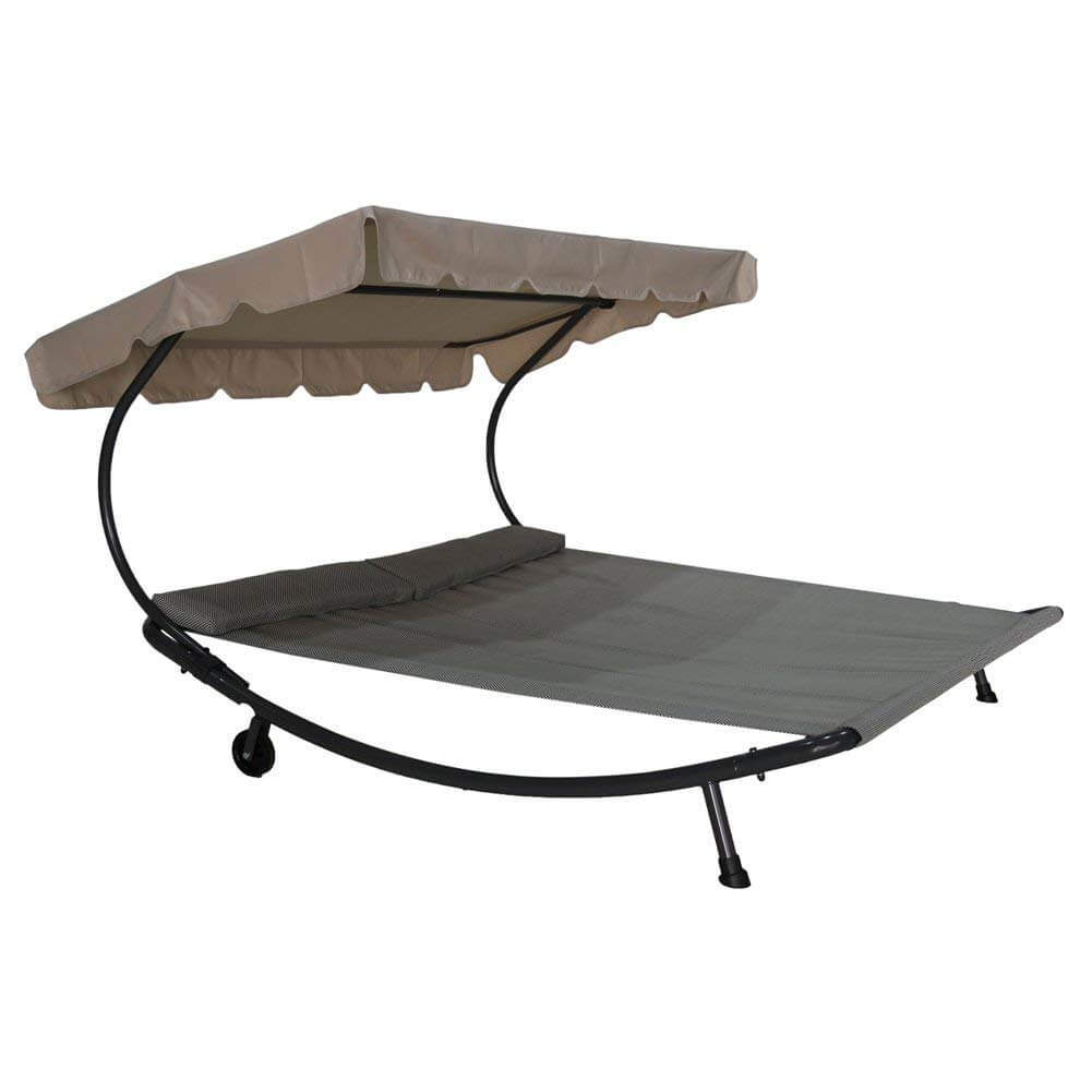 Abba Patio Outdoor Portable Double Chaise Lounge Hammock Bed